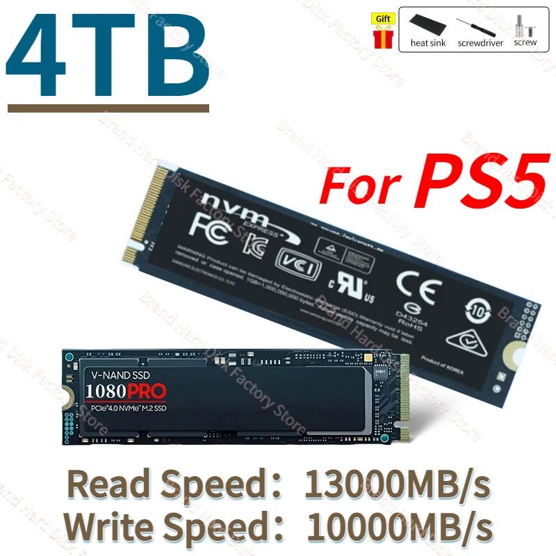 PS5 ũž  1080PRO ϵ ũ, SSD 1TB, 2TB, 4TB, M2 Nvme Pcie M2 2280 ̺,  ָ Ʈ ũ, 4TB SSD, Nvme M2